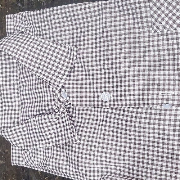 NIB Men's Black and White Button Down Shirt XL - Picture 4 of 6